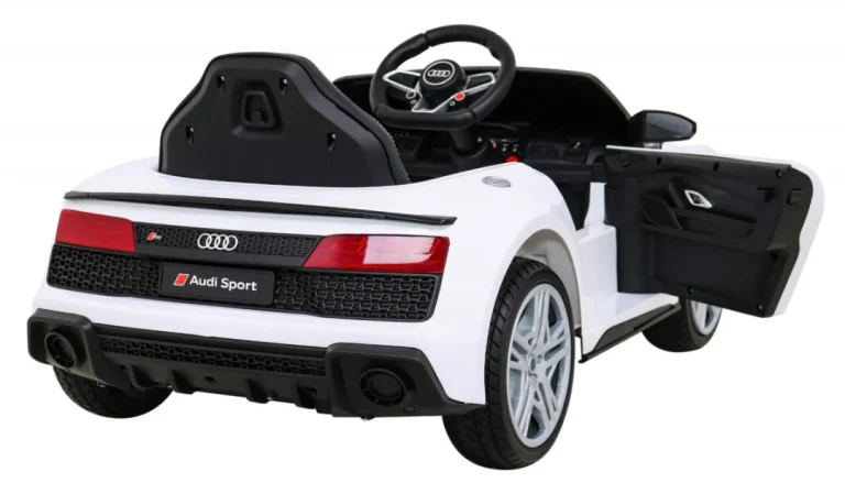 Audi R8 Lift Automobil Na Baterije Bijeli + Daljinski Upravljač, Bijela 8