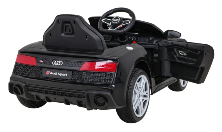 Audi R8 Lift Automobil Na Baterije Crni + Daljinski Upravljač + Eva Kotači + Mp3 + Led, Crna 12