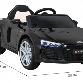 Audi R8 Lift Automobil Na Baterije Crni + Daljinski Upravljač + Eva Kotači + Mp3 + Led, Crna 2
