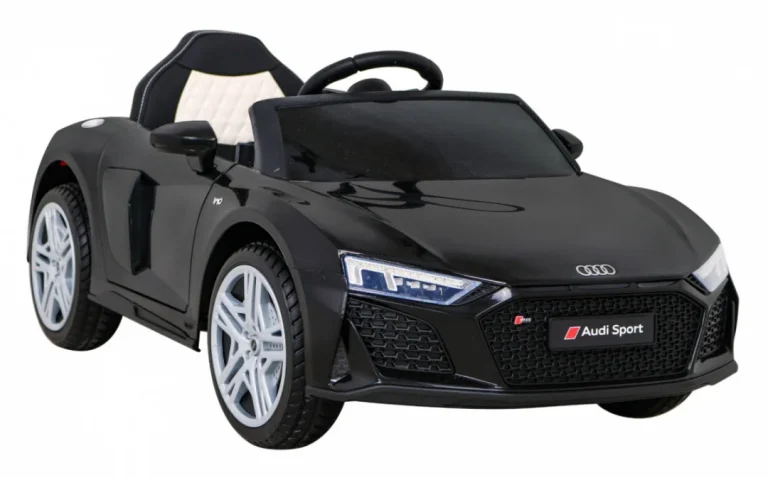 Audi R8 Lift Automobil Na Baterije Crni + Daljinski Upravljač + Eva Kotači + Mp3 + Led, Crna 9