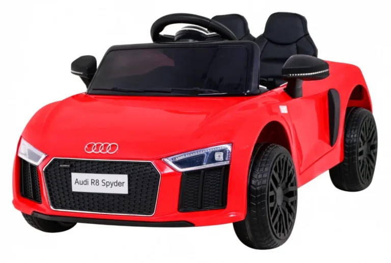 Audi R8 Punjiva Dječja Sjedalica Crvena + Daljinski Upravljač + Eva + Spori Start + Mp3 Led 1