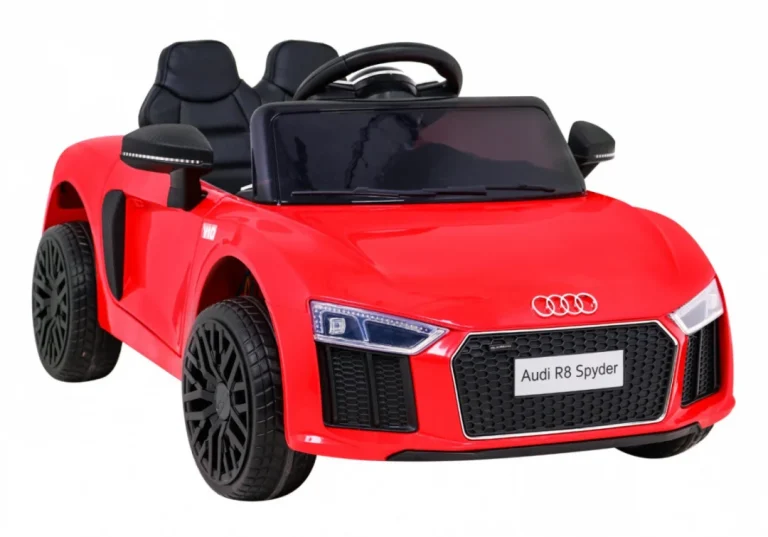 Audi R8 Punjiva Dječja Sjedalica Crvena + Daljinski Upravljač + Eva + Spori Start + Mp3 Led 10