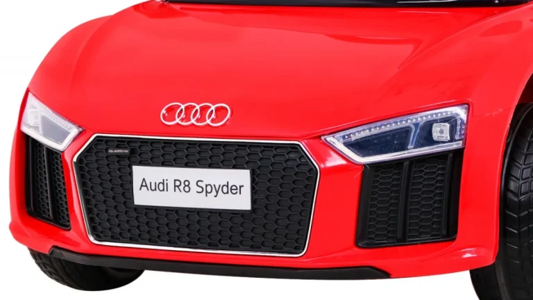 Audi R8 Punjiva Dječja Sjedalica Crvena + Daljinski Upravljač + Eva + Spori Start + Mp3 Led 11