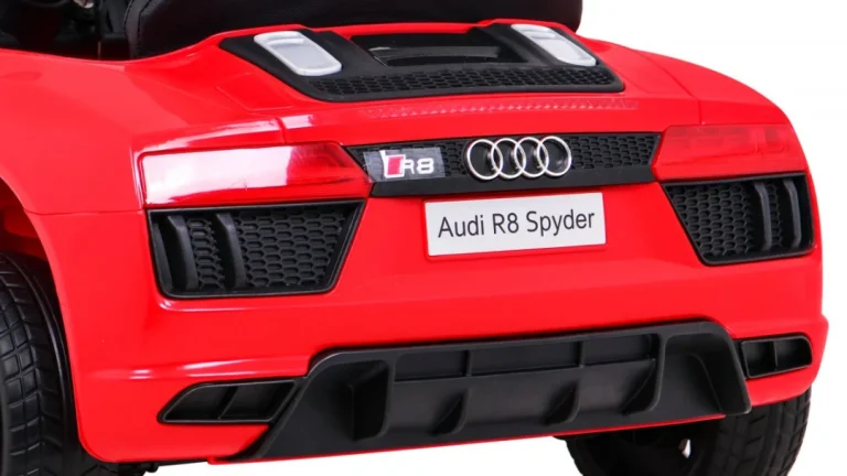 Audi R8 Punjiva Dječja Sjedalica Crvena + Daljinski Upravljač + Eva + Spori Start + Mp3 Led 12