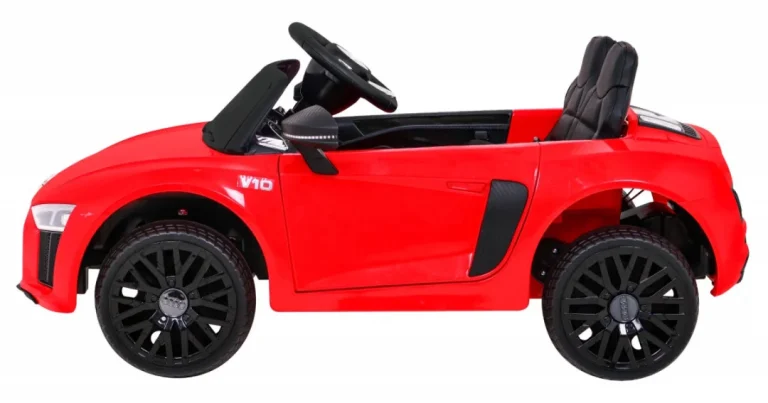 Audi R8 Punjiva Dječja Sjedalica Crvena + Daljinski Upravljač + Eva + Spori Start + Mp3 Led 4