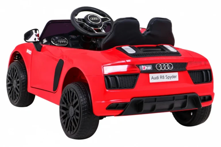 Audi R8 Punjiva Dječja Sjedalica Crvena + Daljinski Upravljač + Eva + Spori Start + Mp3 Led 5