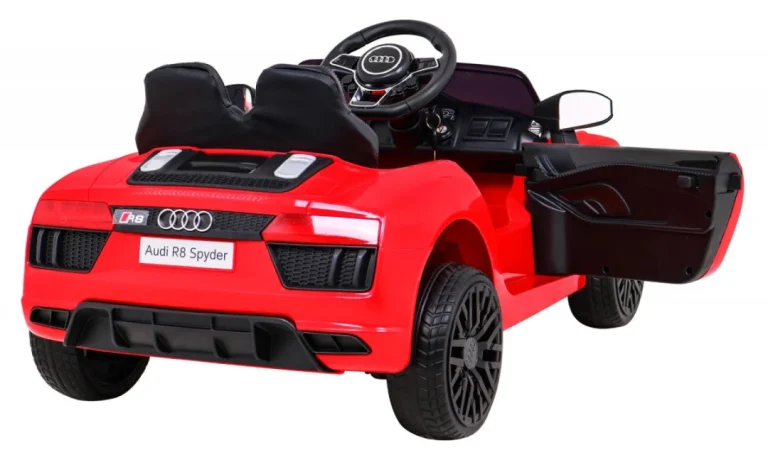 Audi R8 Punjiva Dječja Sjedalica Crvena + Daljinski Upravljač + Eva + Spori Start + Mp3 Led 9