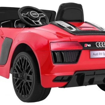 Audi R8 Spyder Baterija Crvena + Daljinski Upravljač + Eva + Sporo Pokretanje + Mp3 Radio + Led 4