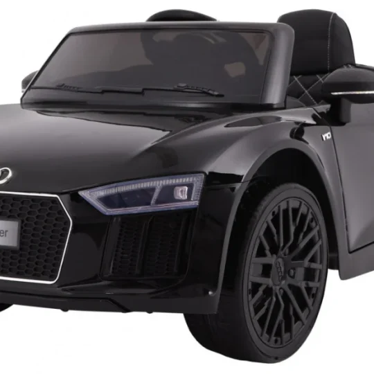 Audi R8 Spyder Crna Baterija + Daljinski Upravljač + Eva + Spori Start + Mp3 Radio + Led 1