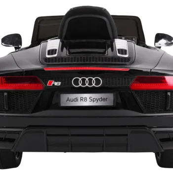 Audi R8 Spyder Crna Baterija + Daljinski Upravljač + Eva + Spori Start + Mp3 Radio + Led 4