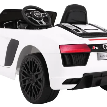 Audi R8 Spyder Na Baterije Bijeli + Daljinski Upravljač, Bijela 2