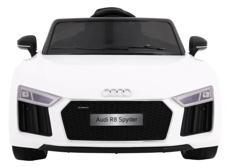 Audi R8 Spyder Na Baterije Bijeli + Daljinski Upravljač, Bijela 3