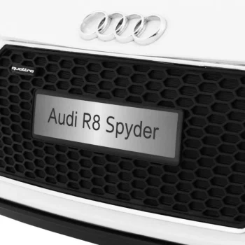 Audi R8 Spyder Na Baterije Bijeli + Daljinski Upravljač, Bijela 4