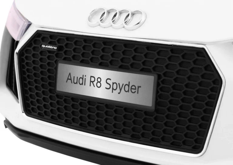 Audi R8 Spyder Na Baterije Bijeli + Daljinski Upravljač, Bijela 4