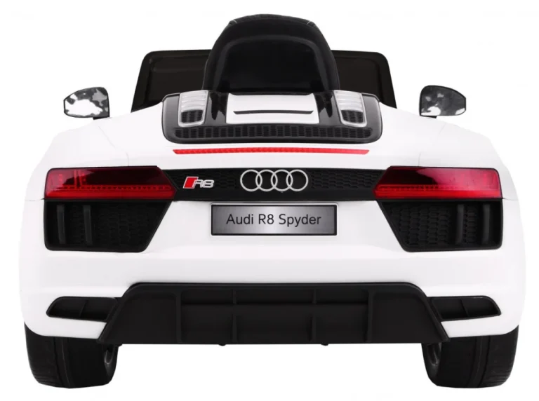 Audi R8 Spyder Na Baterije Bijeli + Daljinski Upravljač, Bijela 5