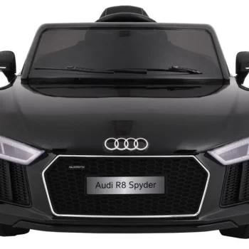 Audi R8 Spyder Na Baterije, Crna Boja + Daljinski Upravljač + Eva + Spori Start + Mp3 Radio + Led 5