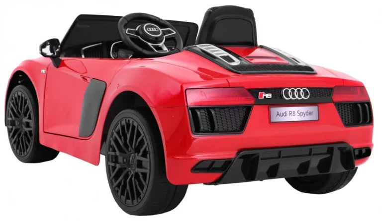 Audi R8 Spyder Na Baterije, Crvena Boja + Daljinski Upravljač 3