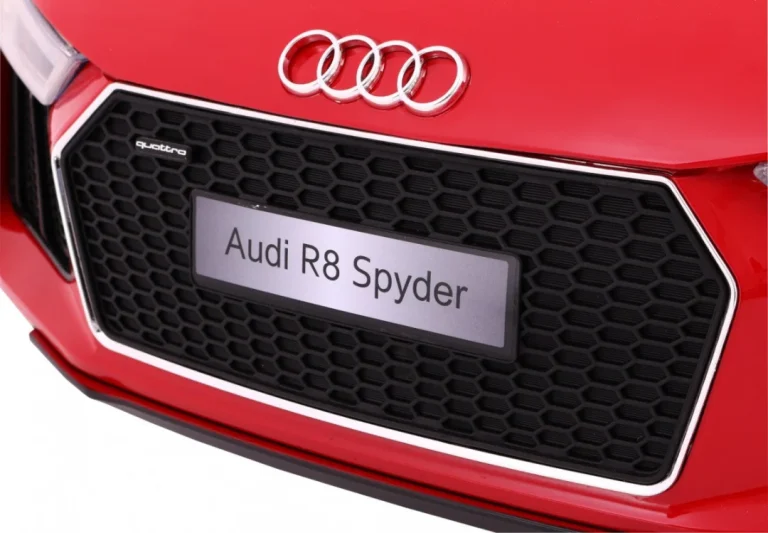 Audi R8 Spyder Na Baterije, Crvena Boja + Daljinski Upravljač 5
