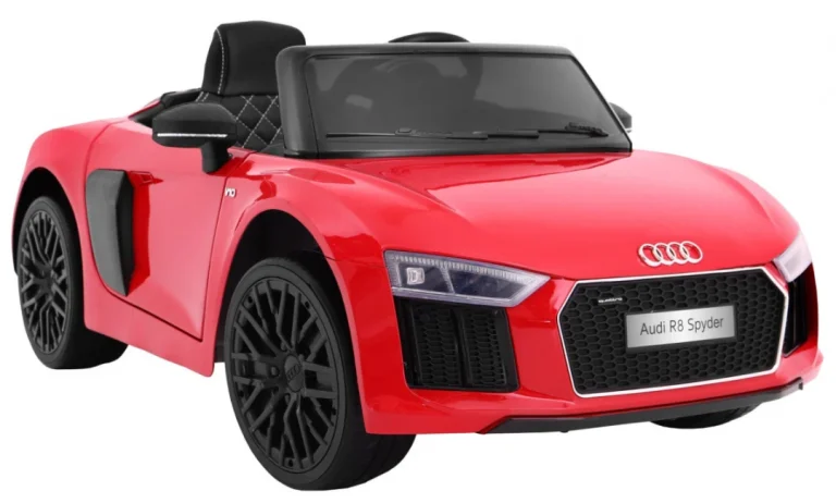 Audi R8 Spyder Na Baterije, Crvena Boja + Daljinski Upravljač 6