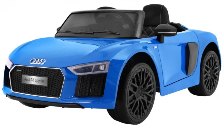 Audi R8 Spyder Na Baterije, Plava Boja + Daljinski Upravljač 1