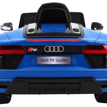 Audi R8 Spyder Na Baterije, Plava Boja + Daljinski Upravljač 4