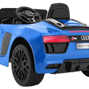 Audi R8 Spyder Na Baterije, Plava Boja + Daljinski Upravljač 7