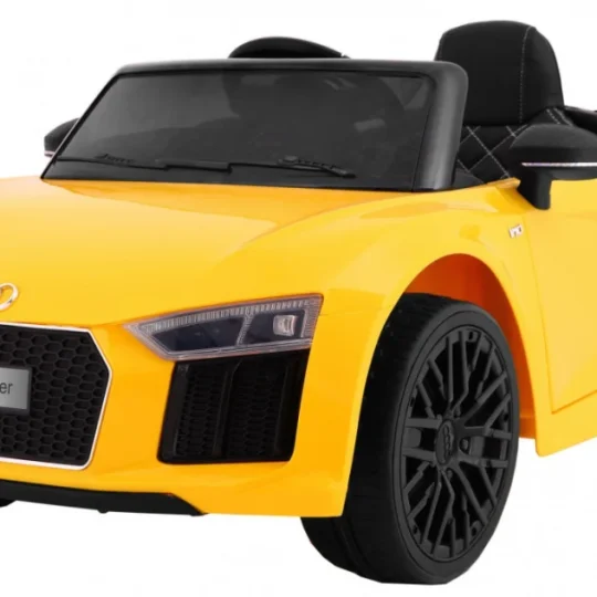 Audi R8 Spyder Na Baterije žuti + Daljinski Upravljač + Eva + Spori Start + Mp3 Radio + Led, žuta 1