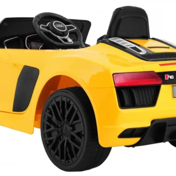 Audi R8 Spyder Na Baterije žuti + Daljinski Upravljač + Eva + Spori Start + Mp3 Radio + Led, žuta 2