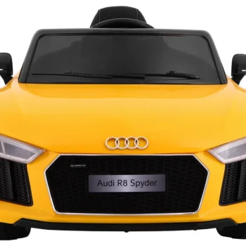Audi R8 Spyder Na Baterije žuti + Daljinski Upravljač + Eva + Spori Start + Mp3 Radio + Led, žuta 3