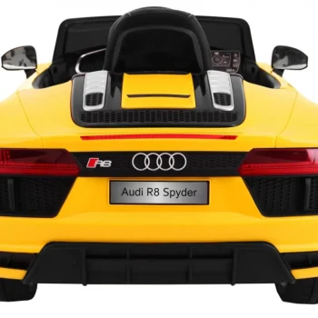 Audi R8 Spyder Na Baterije žuti + Daljinski Upravljač + Eva + Spori Start + Mp3 Radio + Led, žuta 4