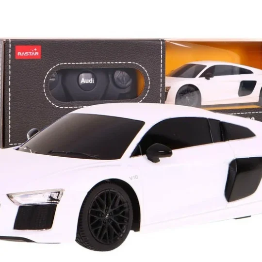 Audi R8 Bijeli Rastar Model 1:24 Automobil Na Daljinsko Upravljanje + 2,4 Ghz Daljinski, Bijela 1