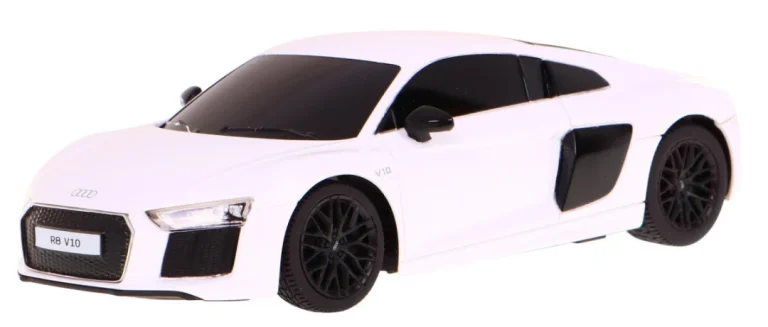 Audi R8 Bijeli Rastar Model 1:24 Automobil Na Daljinsko Upravljanje + 2,4 Ghz Daljinski, Bijela 2