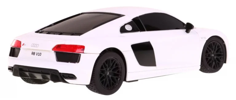 Audi R8 Bijeli Rastar Model 1:24 Automobil Na Daljinsko Upravljanje + 2,4 Ghz Daljinski, Bijela 3
