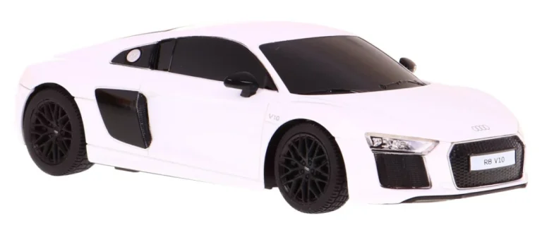 Audi R8 Bijeli Rastar Model 1:24 Automobil Na Daljinsko Upravljanje + 2,4 Ghz Daljinski, Bijela 4