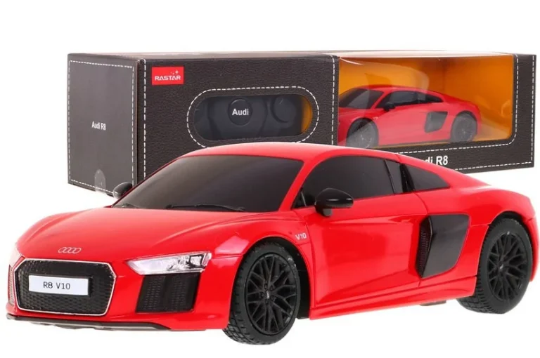 Audi R8 Crveni Rastar Model 1:24 Automobil Na Daljinsko Upravljanje + 2,4 Ghz Daljinski, Crvena 1
