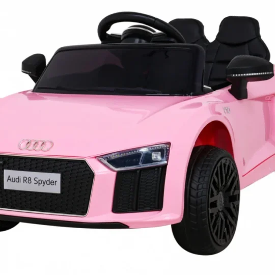 Audi R8 Dječja Autosjedalica Na Baterije Roza + Daljinski Upravljač + Eva + Spori Start + Mp3 Led 1