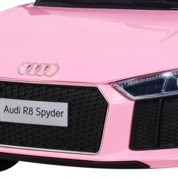Audi R8 Dječja Autosjedalica Na Baterije Roza + Daljinski Upravljač + Eva + Spori Start + Mp3 Led 10