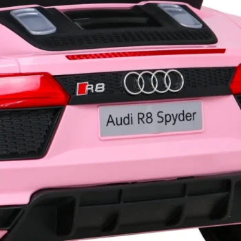 Audi R8 Dječja Autosjedalica Na Baterije Roza + Daljinski Upravljač + Eva + Spori Start + Mp3 Led 11