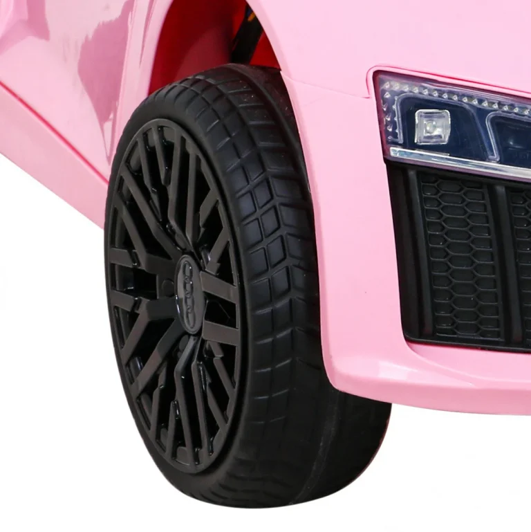 Audi R8 Dječja Autosjedalica Na Baterije Roza + Daljinski Upravljač + Eva + Spori Start + Mp3 Led 12