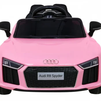 Audi R8 Dječja Autosjedalica Na Baterije Roza + Daljinski Upravljač + Eva + Spori Start + Mp3 Led 3