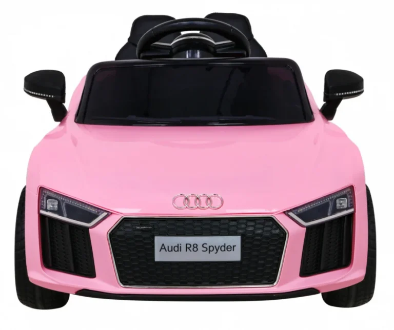 Audi R8 Dječja Autosjedalica Na Baterije Roza + Daljinski Upravljač + Eva + Spori Start + Mp3 Led 3