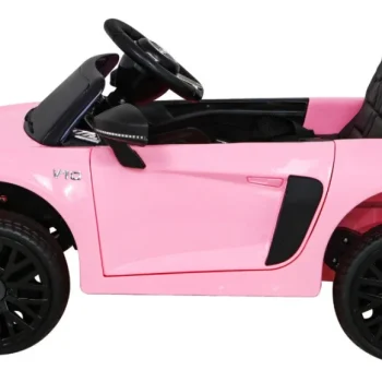 Audi R8 Dječja Autosjedalica Na Baterije Roza + Daljinski Upravljač + Eva + Spori Start + Mp3 Led 4