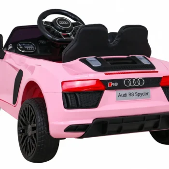 Audi R8 Dječja Autosjedalica Na Baterije Roza + Daljinski Upravljač + Eva + Spori Start + Mp3 Led 5