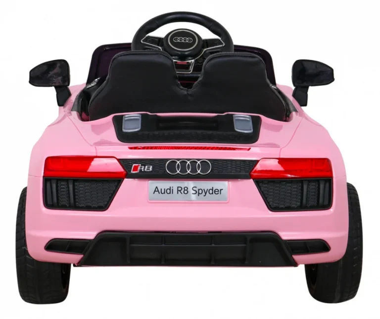 Audi R8 Dječja Autosjedalica Na Baterije Roza + Daljinski Upravljač + Eva + Spori Start + Mp3 Led 6