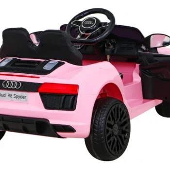 Audi R8 Dječja Autosjedalica Na Baterije Roza + Daljinski Upravljač + Eva + Spori Start + Mp3 Led 8