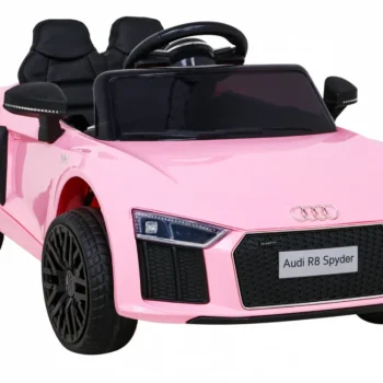 Audi R8 Dječja Autosjedalica Na Baterije Roza + Daljinski Upravljač + Eva + Spori Start + Mp3 Led 9