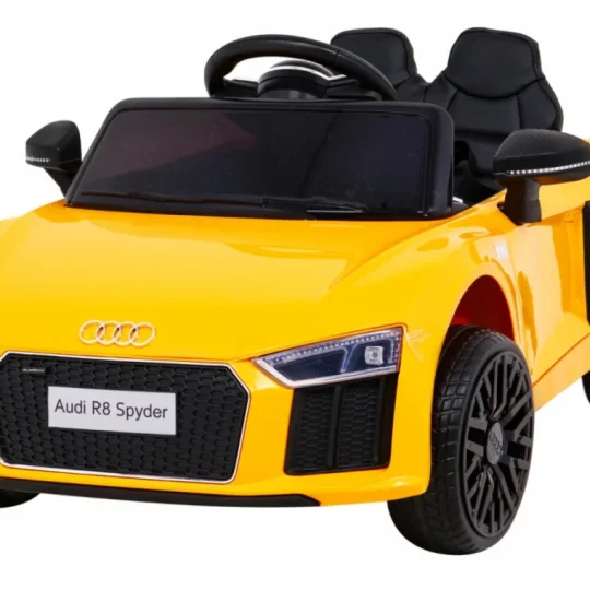 Audi R8 Dječja Kolica Na Baterije žuta + Daljinski Upravljač 1