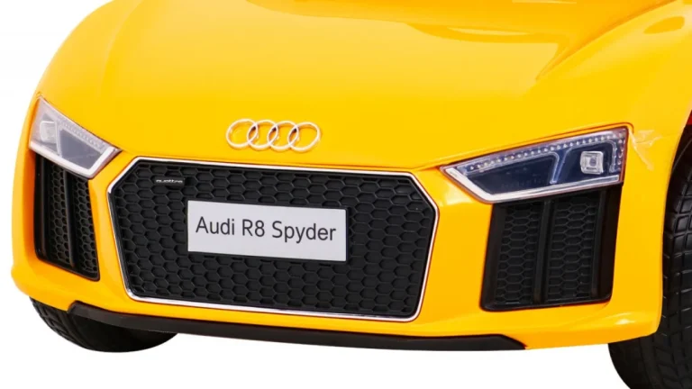 Audi R8 Dječja Kolica Na Baterije žuta + Daljinski Upravljač 10