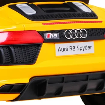 Audi R8 Dječja Kolica Na Baterije žuta + Daljinski Upravljač 11