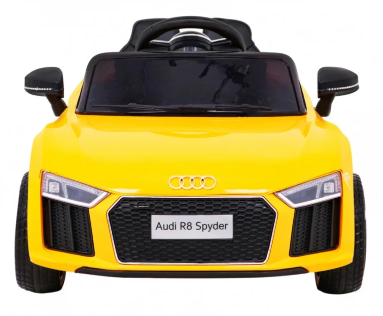 Audi R8 Dječja Kolica Na Baterije žuta + Daljinski Upravljač 3